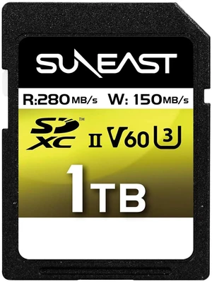 SUNEAST 1TB SDXC UHS-II V60 U3 C10 Memory Card SUNEAST 1TB SDXC UHS-II V60 U3 C10 Memory Card