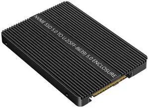 NVMe SSD 5.0 to U.2 (SFF-8639) 5.0 2.5" Adapter with Thermal pad, Convert M.2 NVMe SSD to U.2 not for SATA, Black NVMe SSD 5.0 to U.2 (SFF-8639) 5.0 2.5" Adapter with Thermal pad, Convert M.2 NVMe SSD to U.2 not for SATA, Black