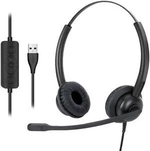 Xintronics Wired Headphones with Mic, USB Headset with Microphone for PC Stereo Computer Headphones for Laptop PC Mac Zoom Teams Call Center Home Office Xintronics Wired Headphones with Mic, USB Headset with Microphone for PC Stereo Computer Headphones for Laptop PC Mac Zoom Teams Call Center Home Office