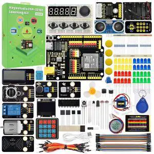 KEYESTUDIO ESP32 IoT Learning Kit with 60+ Projects, Arduino & MicroPython Tutorials, WiFi Bluetooth Module, Complete Electronics Components Kit for Beginners, Makers, and Educators KEYESTUDIO ESP32 IoT Learning Kit with 60+ Projects, Arduino & MicroPython Tutorials, WiFi Bluetooth Module, Complete Electronics Components Kit for Beginners, Makers, and Educators