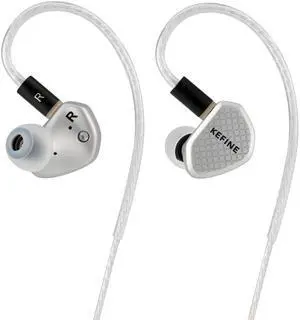 Kefine Klean SV 10mm DLC Diaphgram Dynamic Driver Earphones, 1DD in-Ear Monitor Headphones, HiFi Wired IEM Earbuds with Dual Interchangeable Nozzles Detachable 0.78 2Pin Design (Silver, 4.4mm) Kefine Klean SV 10mm DLC Diaphgram Dynamic Driver Earphones, 1DD in-Ear Monitor Headphones, HiFi Wired IEM Earbuds with Dual Interchangeable Nozzles Detachable 0.78 2Pin Design (Silver, 4.4mm)