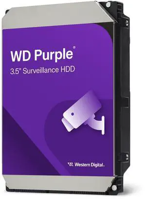 Western Digital 4TB WD Purple Surveillance Internal Hard Drive HDD - SATA 6 Gb/s, 128 MB Cache, 3.5" - WD44PURZ Western Digital 4TB WD Purple Surveillance Internal Hard Drive HDD - SATA 6 Gb/s, 128 MB Cache, 3.5" - WD44PURZ