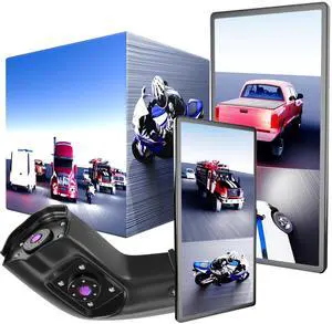 SLARY 4CH Channel 360 AHD 10.36" Monitor Touch Screen Loop Recording Display Left and Right Electronic Side View Mirror BSD DVR Dash Backup Camera Side Blind Areas IR Waterproof for Truck SLARY 4CH Channel 360 AHD 10.36" Monitor Touch Screen Loop Recording Display Left and Right Electronic Side View Mirror BSD DVR Dash Backup Camera Side Blind Areas IR Waterproof for Truck