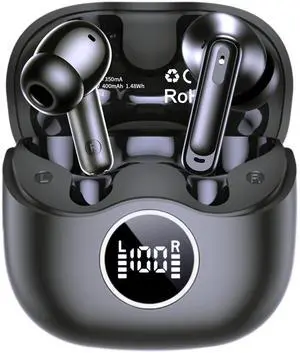 xinwld Adaptive Hybrid Active Noise Canceling 2026 Wireless Earbuds, 6 Mics ENC Clear Call Ear Buds, Hi-Res Audio Deep Bass Bluetooth 5.4 Headphones, 40H, LED, for Sports Running Gym Workout, B xinwld Adaptive Hybrid Active Noise Canceling 2026 Wireless Earbuds, 6 Mics ENC Clear Call Ear Buds, Hi-Res Audio Deep Bass Bluetooth 5.4 Headphones, 40H, LED, for Sports Running Gym Workout, B