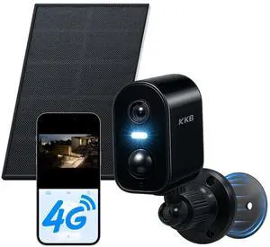 KKB 4G LTE Cellular Security Camera Magnetic, No WiFi Solar Security Cameras Outdoor Built-in SIM, 2K Wireless Off-Grid Battery Cam Without Internet, AI Detection, Color Night Vision, 2 Way Aud KKB 4G LTE Cellular Security Camera Magnetic, No WiFi Solar Security Cameras Outdoor Built-in SIM, 2K Wireless Off-Grid Battery Cam Without Internet, AI Detection, Color Night Vision, 2 Way Aud