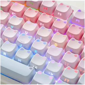 OHY XVX Lumicat Mao Profile PBT Keycaps, 113 Keys Double-Shot Dye-Sublimation Side Printed Taro Keycap Set, Ergonomic Mao Profile Custom Keycaps Compatible with MX Switches Mechanical Keyboard OHY XVX Lumicat Mao Profile PBT Keycaps, 113 Keys Double-Shot Dye-Sublimation Side Printed Taro Keycap Set, Ergonomic Mao Profile Custom Keycaps Compatible with MX Switches Mechanical Keyboard
