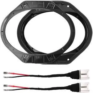 Seventour 6x9 Speaker Adapter Bracket and Wiring Harness for Ford F-150/F-250/F-350/F-450 20152024, Car Front & Rear Door Speaker Spacer Ring Upgrade Kit (6x9(Pair)) Seventour 6x9 Speaker Adapter Bracket and Wiring Harness for Ford F-150/F-250/F-350/F-450 20152024, Car Front & Rear Door Speaker Spacer Ring Upgrade Kit (6x9(Pair))