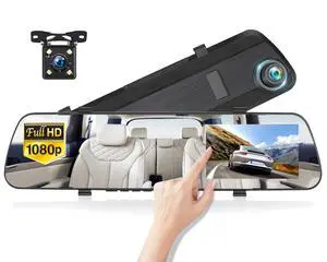 Mirror Dash Cam 4 Inch Rear View Mirror 1080P Front and Rear View Dual Cameras,Motion Detection,Super Night Vision,Parking Assistance,Loop Recording,24H Parking Monitor, Waterproof Backup Camera Mirror Dash Cam 4 Inch Rear View Mirror 1080P Front and Rear View Dual Cameras,Motion Detection,Super Night Vision,Parking Assistance,Loop Recording,24H Parking Monitor, Waterproof Backup Camera