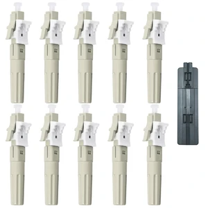 Duogalia 10 Pcs LC Multimode Fiber Optic Quick Assembly Connector 50/125 Mechanical Fast Connectors for 0.9/2.0/3.0/2.0 * 1.6/2.0 * 3.0mm Multimode 50/125m Fiber Cable Duogalia 10 Pcs LC Multimode Fiber Optic Quick Assembly Connector 50/125 Mechanical Fast Connectors for 0.9/2.0/3.0/2.0 * 1.6/2.0 * 3.0mm Multimode 50/125m Fiber Cable