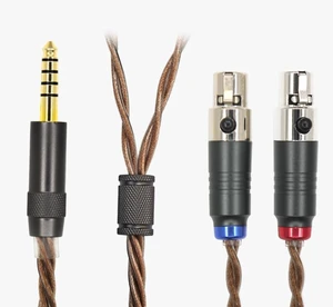 Elihp HiFi Headphone Cable, Dual Mini XLR to 4.4mm Balanced Replacement Cable, Square Core Copper & High Purity Copper, Compatible with LCD-X LCD-2 LCD-3 Auteur Aeolus Elihp HiFi Headphone Cable, Dual Mini XLR to 4.4mm Balanced Replacement Cable, Square Core Copper & High Purity Copper, Compatible with LCD-X LCD-2 LCD-3 Auteur Aeolus