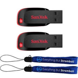 SanDisk 2 Pack Cruzer Blade USB 2.0 16GB Type A Flash Drive Thumb Drive SanDisk 2 Pack Cruzer Blade USB 2.0 16GB Type A Flash Drive Thumb Drive