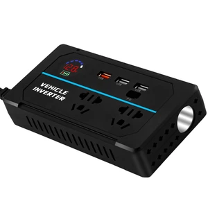 200W Power Inverter, 7-in-1 DC 12V to 110V AC Car Plug Adapter Outlets Converter with 30W PD3.0 & 4 USB Ports,Dual AC Outlet and 10A Cigarette Lighter Splitter, Car Charger for Laptop Vehicles Camping 200W Power Inverter, 7-in-1 DC 12V to 110V AC Car Plug Adapter Outlets Converter with 30W PD3.0 & 4 USB Ports,Dual AC Outlet and 10A Cigarette Lighter Splitter, Car Charger for Laptop Vehicles Camping