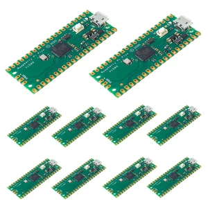 10Pcs RP2040 Pico Development Board Micro USB 2MB Flash Dual-Core Cortex M0+ Processor for Raspberry Pi Supports C/C++/Python SPI/I2C/UART Interfaces 10Pcs RP2040 Pico Development Board Micro USB 2MB Flash Dual-Core Cortex M0+ Processor for Raspberry Pi Supports C/C++/Python SPI/I2C/UART Interfaces