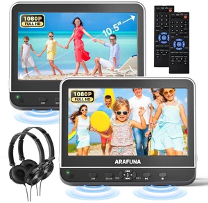 Arafuna 10.5'' Dual Screen Portable DVD Player for Car Headrest Arafuna 10.5'' Dual Screen Portable DVD Player for Car Headrest