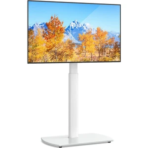 YOMT Universal TV Floor Stand with Mount for 27-70 Inch LCD LED OLED TVs, Swivel Height Adjustable Tall TV Stand, Space Saving Design for Corner Bedroom Living Room, White YOMT Universal TV Floor Stand with Mount for 27-70 Inch LCD LED OLED TVs, Swivel Height Adjustable Tall TV Stand, Space Saving Design for Corner Bedroom Living Room, White