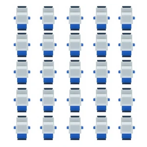 TXWTXPJ-25 Pack SC/UPC Fiber Optic Coupler Keystone Jack Fiber Optic Coupler SC Keystone Jack Coupler SC Simplex Singlemode UPC Adapter for Fiber Wall Plate- White TXWTXPJ-25 Pack SC/UPC Fiber Optic Coupler Keystone Jack Fiber Optic Coupler SC Keystone Jack Coupler SC Simplex Singlemode UPC Adapter for Fiber Wall Plate- White
