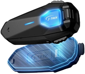 J-TREK JX06se Motorcycle Bluetooth Headset V5.4, Single Rider Helmet Speaker System with Magnetic Mount, IP67 Waterproof Helmet Intercom, RGB Light, FM Radio, Voice Prompts, 1000mAh Battery, 1 Pack J-TREK JX06se Motorcycle Bluetooth Headset V5.4, Single Rider Helmet Speaker System with Magnetic Mount, IP67 Waterproof Helmet Intercom, RGB Light, FM Radio, Voice Prompts, 1000mAh Battery, 1 Pack