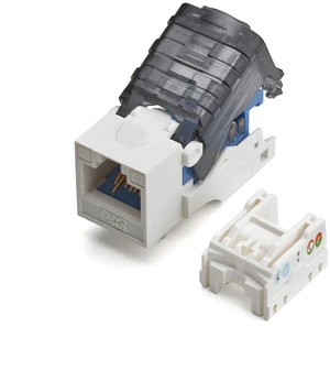 TRUE CABLE Cat6 Toolless Keystone Jack, Unshielded (UTP), PoE++ (4PPoE) 100W, UL Listed, ETL Verified, ANSI/TIA Certified, Modular RJ45 Female, White, 12 Pack TRUE CABLE Cat6 Toolless Keystone Jack, Unshielded (UTP), PoE++ (4PPoE) 100W, UL Listed, ETL Verified, ANSI/TIA Certified, Modular RJ45 Female, White, 12 Pack
