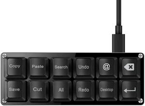 Mini 12-Key Copy Paste Programmable Keyboard Hotswappable Mechanical Switch Mini 12-Key Copy Paste Programmable Keyboard Hotswappable Mechanical Switch