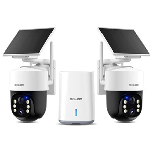 SOLIOM 4K Solar Security Cameras Wireless Outdoor System, 2-Cam Kit SOLIOM 4K Solar Security Cameras Wireless Outdoor System, 2-Cam Kit