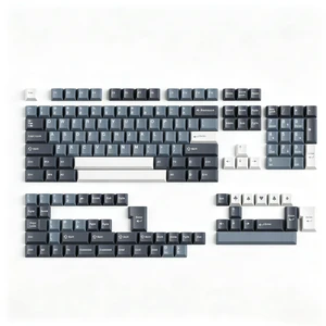 iRoboosta Double Shot PBT Keycap Set, Minimalist Blue Keycaps, 157 Key Custom Cherry Profile Key Cap for 60% 65% 75% 100% MX Switches Mechanical Keyboard (Apollo) iRoboosta Double Shot PBT Keycap Set, Minimalist Blue Keycaps, 157 Key Custom Cherry Profile Key Cap for 60% 65% 75% 100% MX Switches Mechanical Keyboard (Apollo)