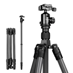 TONYBOO Carbon Fiber Tripod with 360 Ball Head, 63" Lightweight Travel Camera Tripod, 2-in-1 Compact Monopod Stand for DSLR, Heavy Duty Professional Shooting Tripod for Outdoor Hiking Photography TONYBOO Carbon Fiber Tripod with 360 Ball Head, 63" Lightweight Travel Camera Tripod, 2-in-1 Compact Monopod Stand for DSLR, Heavy Duty Professional Shooting Tripod for Outdoor Hiking Photography