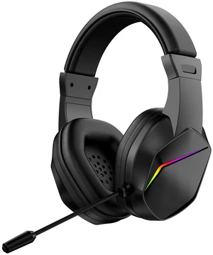 PUSOKEI Wireless Gaming Headset, Bluetooth Low Latency Gaming Headphones with Microphone, LED Lights, Adjustable Volume, 40mm Drivers, Over Ear Headset for Esports, PC (Black+Wireless BT PUSOKEI Wireless Gaming Headset, Bluetooth Low Latency Gaming Headphones with Microphone, LED Lights, Adjustable Volume, 40mm Drivers, Over Ear Headset for Esports, PC (Black+Wireless BT