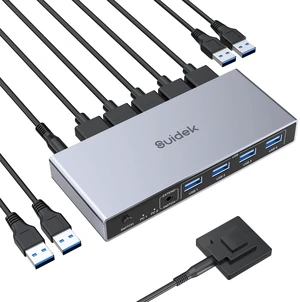 SUIDEK 8K@60Hz DP KVM Switch 2 Computers 1 Monitor with USB 3.0 Ports SUIDEK 8K@60Hz DP KVM Switch 2 Computers 1 Monitor with USB 3.0 Ports
