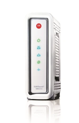 ARRIS / Motorola SurfBoard SB6141 DOCSIS 3.0 Cable Modem - White ARRIS / Motorola SurfBoard SB6141 DOCSIS 3.0 Cable Modem - White