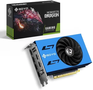 SOYO AMD Radeon RX 580 Graphics Card, 8GB 2048SP GDDR5 256-Bit, 6xHDMI 2.0b Ports, PCIe 3.0 x16 Video Card for PC, Single Fan Cooling, Supports Windows 11/10 Multi Monitor Desktop PC SOYO AMD Radeon RX 580 Graphics Card, 8GB 2048SP GDDR5 256-Bit, 6xHDMI 2.0b Ports, PCIe 3.0 x16 Video Card for PC, Single Fan Cooling, Supports Windows 11/10 Multi Monitor Desktop PC