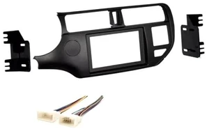 Double Din Car Stereo Radio Install Dash Kit and Wire Harness Combo -No External Amp Vehicles: Made for Kia: 2012 2013 2014 2015 Rio and Rio5 Double Din Car Stereo Radio Install Dash Kit and Wire Harness Combo -No External Amp Vehicles: Made for Kia: 2012 2013 2014 2015 Rio and Rio5