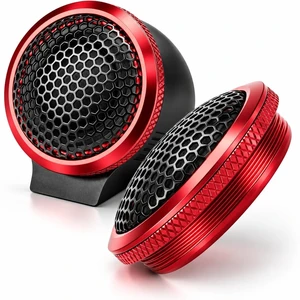 TANVSO 1 Inch Tweeters for Car Audio, 400W Peak System Power 4 Ohm Silk Dome Car Tweeters with N48H Neodymium Magnets, Ferrofluid Cooling, 12dB Crossovers, Flush/Surface Mount, 2 Pack TANVSO 1 Inch Tweeters for Car Audio, 400W Peak System Power 4 Ohm Silk Dome Car Tweeters with N48H Neodymium Magnets, Ferrofluid Cooling, 12dB Crossovers, Flush/Surface Mount, 2 Pack