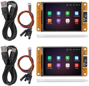 ESP32 Touchscreen 2.8inch TFT LCD Display ILI9341 Resistive Touch Module ESP32-2432S028R Bluetooth WiFi Dual Core Development Board 240 * 320 for Arduino (2pcs) ESP32 Touchscreen 2.8inch TFT LCD Display ILI9341 Resistive Touch Module ESP32-2432S028R Bluetooth WiFi Dual Core Development Board 240 * 320 for Arduino (2pcs)