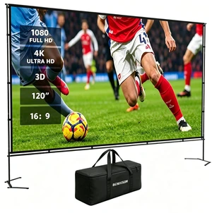 BENOISON 120inch Portable 16:9 4K HD Outdoor Projector Screen with Stand BENOISON 120inch Portable 16:9 4K HD Outdoor Projector Screen with Stand