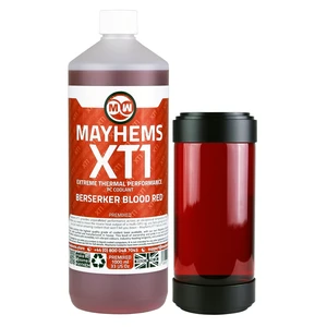 Mayhems - XT1 Premixed PC Coolant - Computer Water Cooling Fluid - Liquid Cooling, Thermal Performance Series, 1 Litre, Berserker Blood Red Mayhems - XT1 Premixed PC Coolant - Computer Water Cooling Fluid - Liquid Cooling, Thermal Performance Series, 1 Litre, Berserker Blood Red