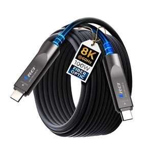 OREI 8K USB-C 3.2 Fiber Optic Cable 30ft 10Gbps, 100W PD, DP Alt Mode OREI 8K USB-C 3.2 Fiber Optic Cable 30ft 10Gbps, 100W PD, DP Alt Mode
