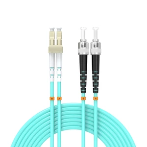 Buacoz LC/UPC to ST/UPC Fiber Patch Cable OM3 65ft/20meters, 10Gb/Gigabit MultiMode Duplex Jumper 50/125m LSZH Fiber Optic Cable Cord for SFP Transceiver, Aqua Buacoz LC/UPC to ST/UPC Fiber Patch Cable OM3 65ft/20meters, 10Gb/Gigabit MultiMode Duplex Jumper 50/125m LSZH Fiber Optic Cable Cord for SFP Transceiver, Aqua