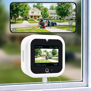 IdeaBeam 3K 5MP Window Camera with Touch Screen, Home Indoor Security Camera, AI Color Night Vision, Dual-Band 2.4/5GHz WiFi, Motion Detection, Two-Way Audio, 24/7 Recording, Alexa & Google Assistant IdeaBeam 3K 5MP Window Camera with Touch Screen, Home Indoor Security Camera, AI Color Night Vision, Dual-Band 2.4/5GHz WiFi, Motion Detection, Two-Way Audio, 24/7 Recording, Alexa & Google Assistant