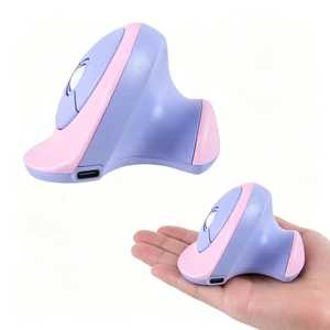 Justdfine Ergonomic Vertical Wireless Mouse, 2.4G Bluetooth Dual Mode Silent Rechargeable Mini Mouse for Small Hands Girls Kids Laptop PC Office (Purple) Justdfine Ergonomic Vertical Wireless Mouse, 2.4G Bluetooth Dual Mode Silent Rechargeable Mini Mouse for Small Hands Girls Kids Laptop PC Office (Purple)
