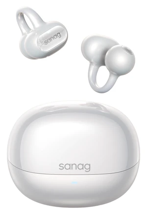 SANAGS8S Ultra Open-Ear Headphones, Clip-On Earbuds Dolby Atmos Support/AI Translation/Bluetooth 6.0, Up to 50 Hours of Playback, IP67 Waterproof, Fully Wireless, Sports, Lightweight (White SANAGS8S Ultra Open-Ear Headphones, Clip-On Earbuds Dolby Atmos Support/AI Translation/Bluetooth 6.0, Up to 50 Hours of Playback, IP67 Waterproof, Fully Wireless, Sports, Lightweight (White