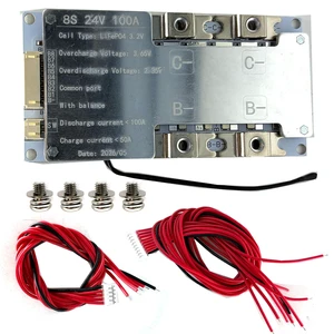 8S 100A BMS Lifepo4 Battery Protection Board Temperature Protection Equalizer 8S 100A BMS Lifepo4 Battery Protection Board Temperature Protection Equalizer