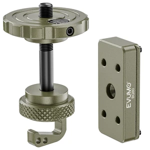 EVUMO Ball Head Conversion Kit for BOG DeathGrip Tripod, 6061-T6 Aluminum Ball Head Converter Adapter and Arca Swiss Saddle Mount Plate Complete Kit Combo for BOG Shooting Tripod (Green) EVUMO Ball Head Conversion Kit for BOG DeathGrip Tripod, 6061-T6 Aluminum Ball Head Converter Adapter and Arca Swiss Saddle Mount Plate Complete Kit Combo for BOG Shooting Tripod (Green)