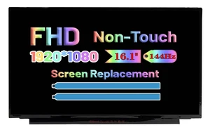 144Hz Screen Replacement M62239-001 M62237-001 M54743-001 for HP 16-B 16-D 16-E 16-B0013DX 16-D1051CI NV161FHM-NY3 NV161FHM-NY1 TV161FHM-NH1 16.0" Non-Touch FHD 1920 * 1080 40 pin LCD Display Panel 144Hz Screen Replacement M62239-001 M62237-001 M54743-001 for HP 16-B 16-D 16-E 16-B0013DX 16-D1051CI NV161FHM-NY3 NV161FHM-NY1 TV161FHM-NH1 16.0" Non-Touch FHD 1920 * 1080 40 pin LCD Display Panel