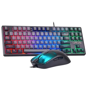 CHONCHOW TKL Gaming Keyboard and Mouse Combo, Wired RGB Set for PC Laptop CHONCHOW TKL Gaming Keyboard and Mouse Combo, Wired RGB Set for PC Laptop