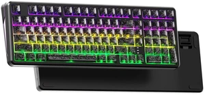 XVX M98 8000mAh Wireless Creamy Keyboard with Number Pad, Stripes RGB XVX M98 8000mAh Wireless Creamy Keyboard with Number Pad, Stripes RGB