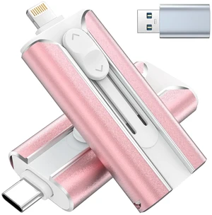 MFI Certified 256GB Flash Drive Photo Stick and USB Stick Offers Photo/Video Storage, The External Storage is Compatible with iOS, Android, and Pc,1 Pack (Pink)(Available Space: ~244GB) MFI Certified 256GB Flash Drive Photo Stick and USB Stick Offers Photo/Video Storage, The External Storage is Compatible with iOS, Android, and Pc,1 Pack (Pink)(Available Space: ~244GB)