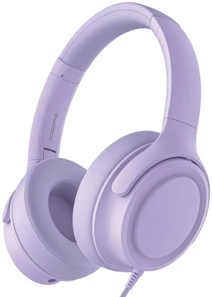 ADOOPE USB C Wired Over-Ear Headphones with Mic, Purple, No Bag ADOOPE USB C Wired Over-Ear Headphones with Mic, Purple, No Bag