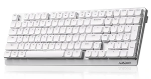 AUSDOM Wireless Mechanical Silent Office Keyboard, Low-Profile Linear Switches, Tri-Mode BT/2.4G/USB-C Computer Keyboard with Number Pad, Hot Swappable Illuminated Performance Keyboard AUSDOM Wireless Mechanical Silent Office Keyboard, Low-Profile Linear Switches, Tri-Mode BT/2.4G/USB-C Computer Keyboard with Number Pad, Hot Swappable Illuminated Performance Keyboard