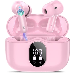 True Wireless Earbuds Bluetooth Headphones HiFi Stereo Ear Buds,Blush Pink True Wireless Earbuds Bluetooth Headphones HiFi Stereo Ear Buds,Blush Pink