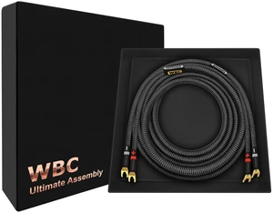 WORLDS BEST CABLES 10 Foot Ultimate - 8 AWG - Ultra-Pure OFC - Premium Audiophile HiFi Single Speaker Cable for Center Channel with Eminence Spade Plugs & Carbon Tweed Jacket WORLDS BEST CABLES 10 Foot Ultimate - 8 AWG - Ultra-Pure OFC - Premium Audiophile HiFi Single Speaker Cable for Center Channel with Eminence Spade Plugs & Carbon Tweed Jacket